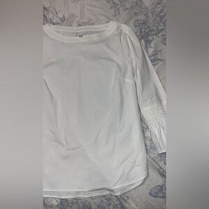 J Jill white tunic shirt